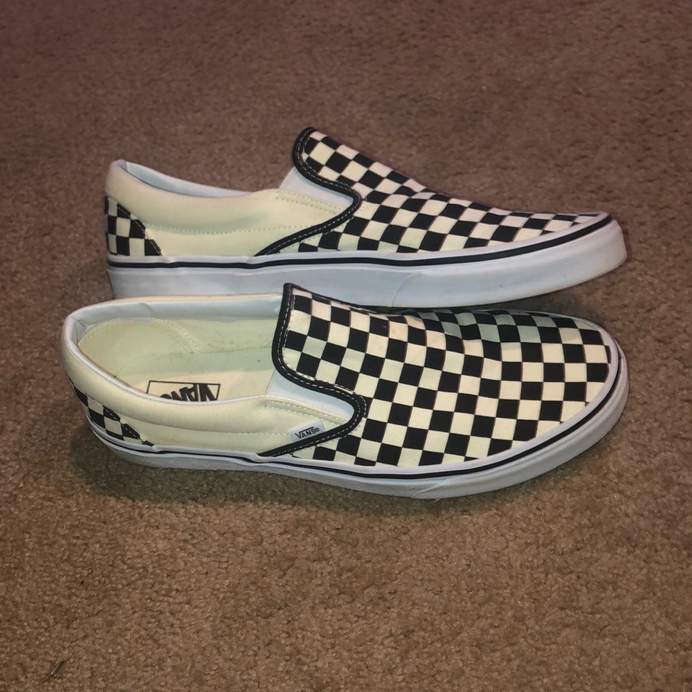 Checkerboard Slip-On Vans